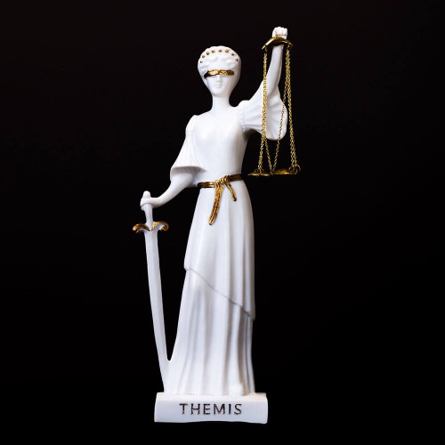 GODDESS ΟF JUSTICE GREEK ALABASTER STATUE AL051N625