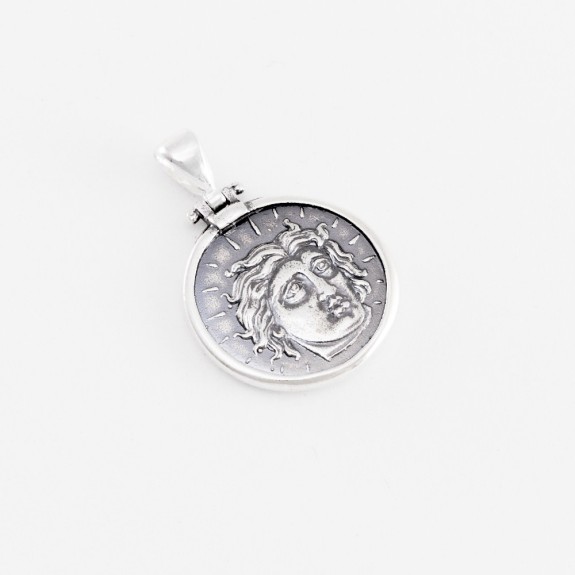 Apollo-Helios Sun God Coin silver pendant - ME050ME307.11.5.GR  