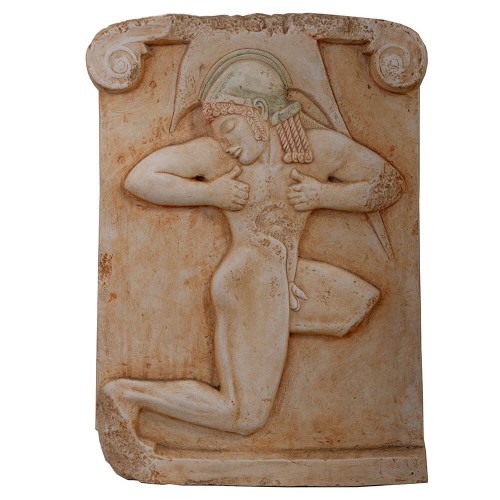 Hoplitodromos GREEK HAND MADE WALL RELIEF CASTING STONE - PL058N001