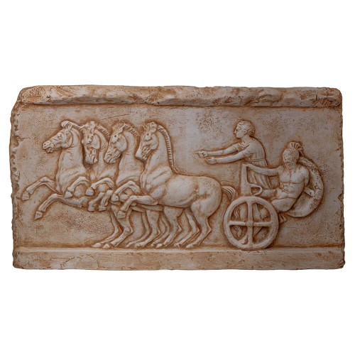 APOBATES BASE - GREEK WALL RELIEF CASTING STONEPL058N008