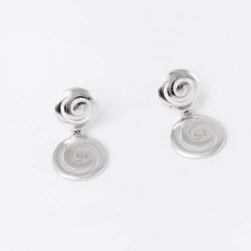 Spiral silver earrings - ΣΚ050ΣΚ174.5.5.GR 