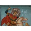 ΑΓΙΟΣ ΓΕΩΡΓΙΟΣ ΜΕ ΑΣΗΜΕΝΙΟ ΦΩΤΟΣΤΕΦΑΝΟ ΠΑΛΑΙΩΜΕΝΗ ΕΙΚΟΝΑ ΦΙΛΟΤΕΧΝΗΜΕΝΗ ΣΕ ΚΑΜΒΑ 37 x 30 x 2,5 εκ.- IC060COD000E1  