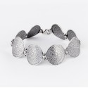 Phaistos disk Sterling Silver 925 oxidized handmade chunky bracelet - ΒΡ050ΒΡ103.29GR