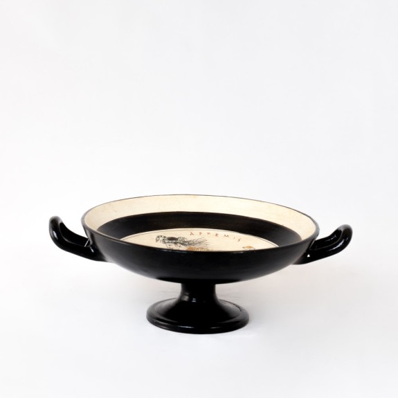 White Attic kylix with  Maenad CLV058COD25