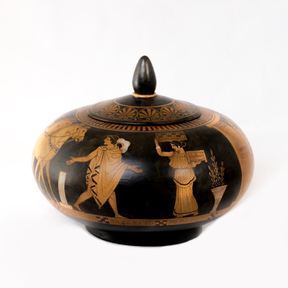 RED FIGURE CERAMIC PYXIS CLV058CODPH111