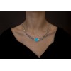 Meander Turquoise silver necklace - KO050KO052.35.1.GR