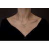 Greek Olive leaves silver necklace - KO050KA066.GR