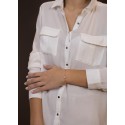 FAISTO DISC SILVER GOLD PLATED CHAIN ​​BRACELET - BR009PH043