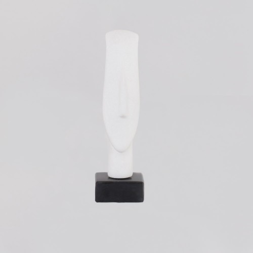 MARBLE HEAD OF A FIGURINE on marble base 17Χ5,5X5,2 cm - SM052SM111
