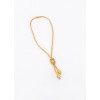 Knot of Hercules and Rams silver gold plated necklace - ΚΟ024ΚΟ00.20.20.GR