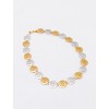 Spiral silver gold plated necklace - ΚΟ049ΚΟSP.51.20.GR