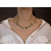 Spiral silver gold plated necklace - ΚΟ049ΚΟSP.51.20.GR