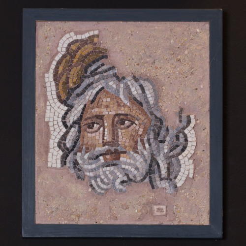 ZEUS Handmade Cyprus mosaic with natural materials  37 x 32 x 4cm- MO061M019