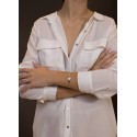 Meander sterling silver 925 gold plated handmade chunky bracelet inspired from the Greek key -ΒΡ050ΒΡ45/11.9GR  