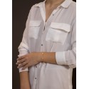 FAISTO DISC SILVER GOLD PLATED CHAIN ​​BRACELET - BR009PH044