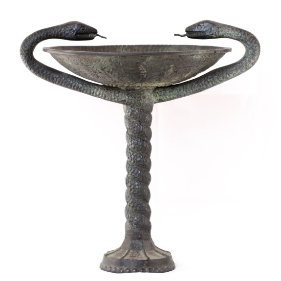 MYCENEAN BRONZE KYLIX WITH SNAKES BR052COD1067