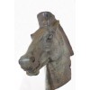 Bronze head horse on marble base -  BR0052COD00001