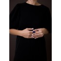 SILVER RING WITH LAPIS LASOULI STONE DA00SZPH17
