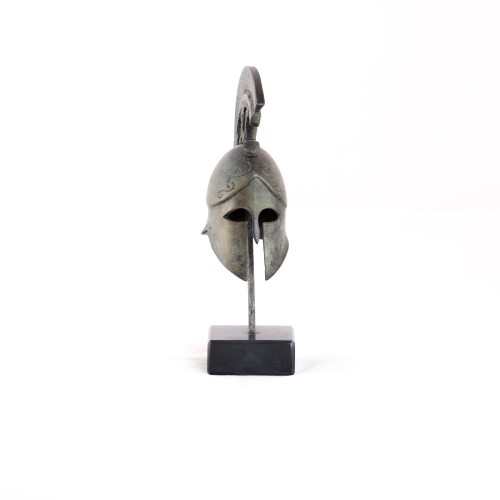 Helmet with snake on marble base -  SM052BR00026