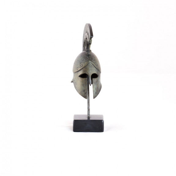 Helmet with snake on marble base -  SM052BR00026