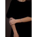 Meander Sterling Silver 925 handmade cuff bracelet - ΧΕ050ΧΕ6.16.1GR 