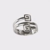 Double Meander silver ring - DA050DA35.2.6.GR