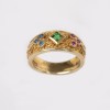 Byzantine ring silver gold plated - DA006COD3.4.6