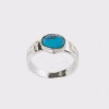 Meander silver ring with Turquoise stone - DA050DA106.4.1.GR