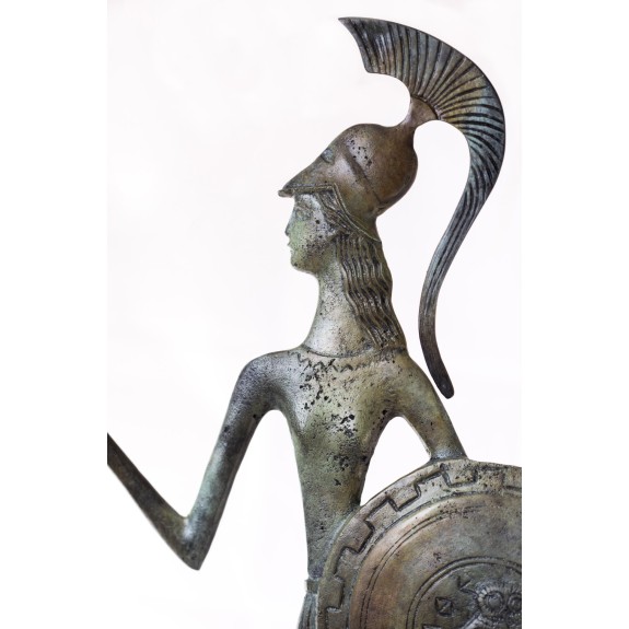 Bronze Statue of Athena with shield and spear BR052COD401