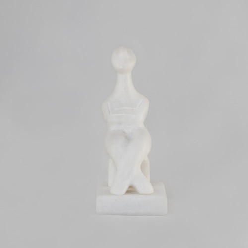 MARBLE seated figurine 14,5x6x9 cm-SM070SM53