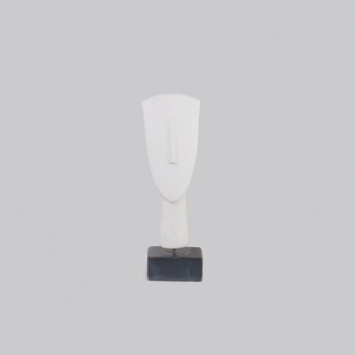 MARBLE HEAD OF A FIGURINE on marble base13x4,5x4cm - SM052SM333100167312