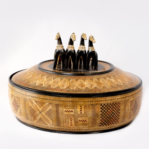 Geometric Pyxis with lid - GV058COD155