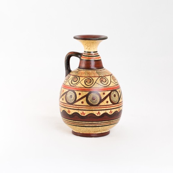 Minoan ceramic olpe Decorated with spirals and geometric decoration - SZ PH55 MYC065COD103/11