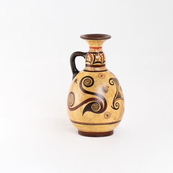 Minoan ceramic olpe with spirals - MYC065COD103/12