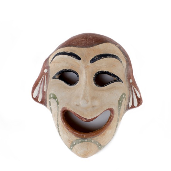 Greek comedy theatre mask - MYC053KOD1023